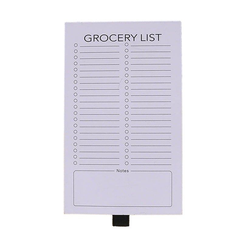 Magnetic Fridge Notepad for Shopping Lists, Minimalist Refrigerator Notebook, Office Gift for Coworkers, Kitchen Memo Pad, 4.5 x 7.5 Inch, 50 Sheets - Image 1