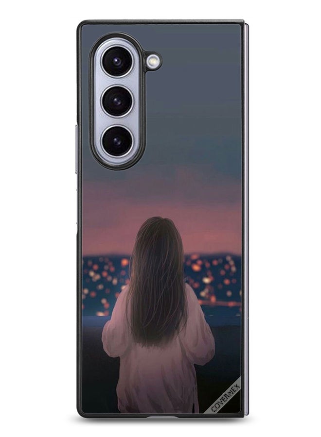 Covernex Samsung Galaxy Z Fold6 Protective Case Cover Standing Girl - Image 1