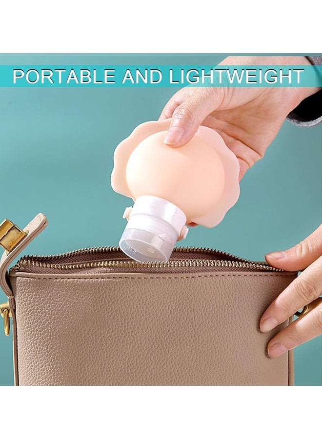 YALONG 3PCS Travel Bottles 60ml Size Toiletries, TSA Approved Travel Bottles for Toiletries, Silicone Travel Toiletries Travel Containers for Toiletries, Travel Essentials - Image 5