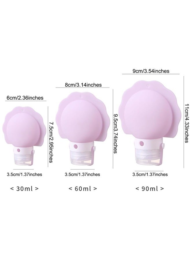 YALONG 3PCS Travel Bottles 60ml Size Toiletries, TSA Approved Travel Bottles for Toiletries, Silicone Travel Toiletries Travel Containers for Toiletries, Travel Essentials - Image 4