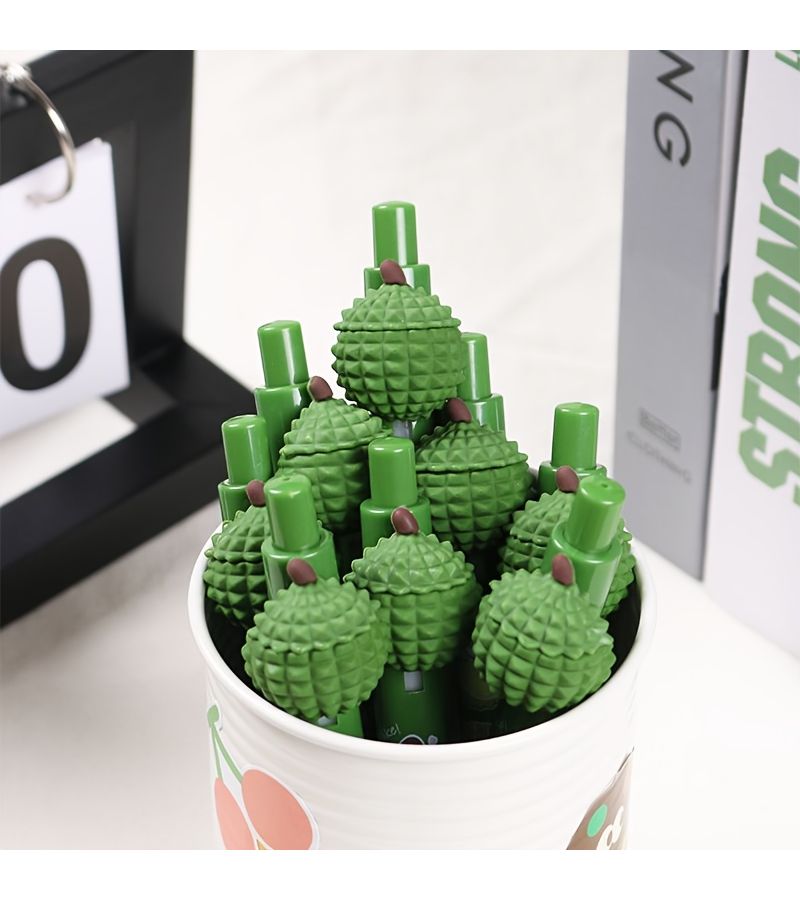 3pc Durian Kitten Pen Set Cute Cartoon Cat Ballpoint Stress Relief Stationery - Image 3