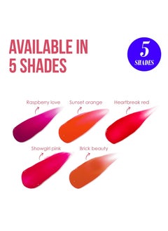 Blue Heaven Silk & Stain Lip Tint, With Jojoba Oil & Vitamin E, Long Lasting, Non Sticky, Transfer Proof Formula, Natural Finish, Brick Beauty, 8ml  - Image 5