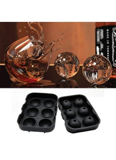 PAVITYAKSH PAVITYAKSH Whisky Ball 6 SEC Round Silicone Whiskey Ice Ball Maker Mould 6 Section Flexible Silicone Chocolate Mould with Lid for Whiskey & Cocktails Ice Ball Tray  - Image 5