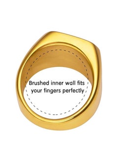Fayrouz Jewellery Fayrouz Jewelry Men's Stainless Steel Square Designs Rings for Men, Thumb Pinky Ring, Men's Ring for Boys  - Image 3