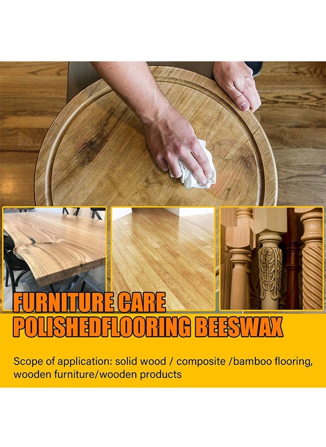 EELHOE 100% Pure Beewax，Natural Bee Wax For Furniture And Floor Repair，Furniture Care, Polishing Waterproof Anti-Cracking, Brightening Wood Floor Maintenance Beeswax 80g  - Image 5