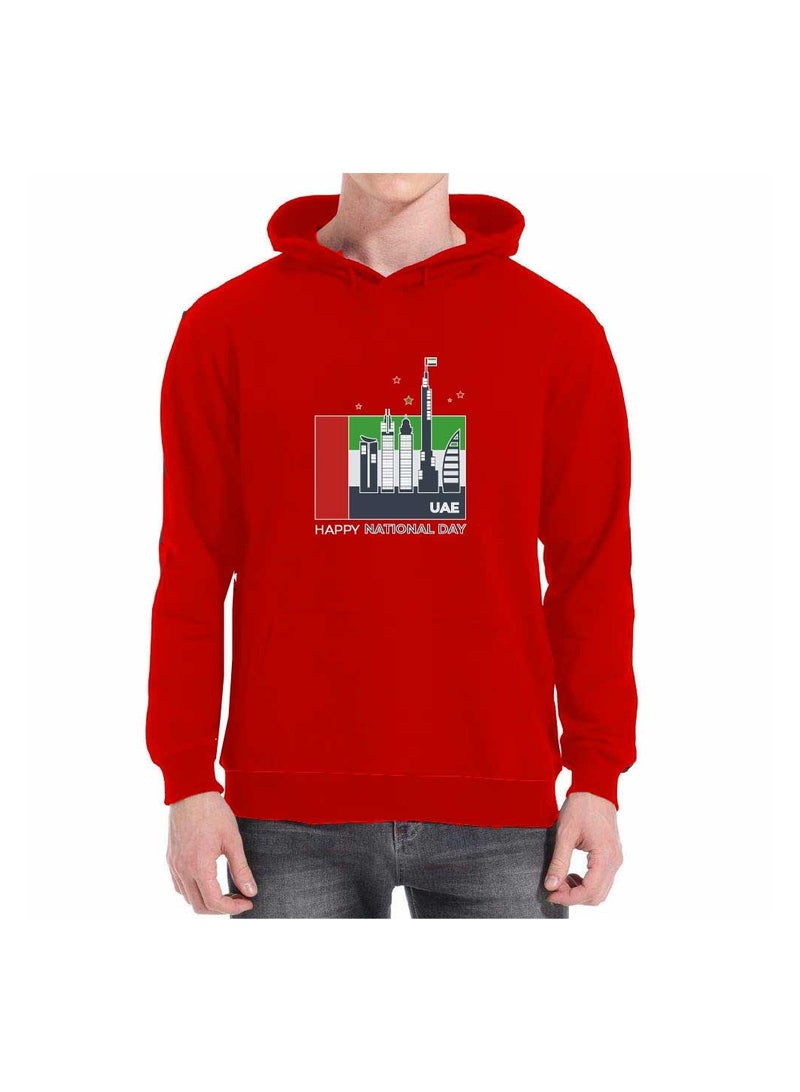 National Day Hoodie For Both Men And Women-Soft Cotton Pullover With UAE Themed Design-Long Sleeve With Ideal For Casual Wear,National Day Events - Image 1