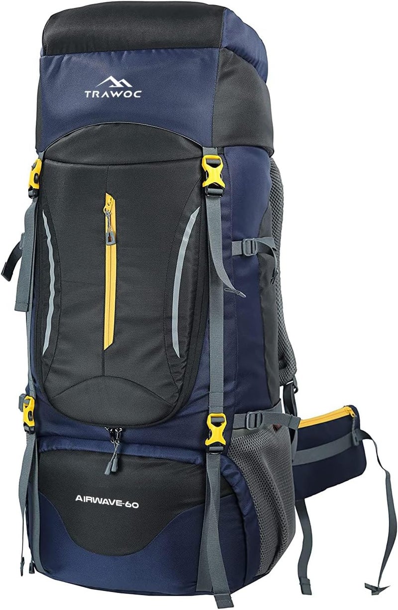 Trawoc حقيبة ظهر سفر TRAWOC AIRWAVE سعة 60 لتر - Image 1