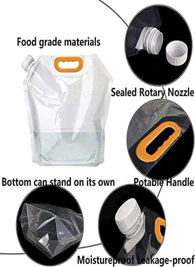 AG E-Com Food Storage Bag Grain Sealed Kitchen Grains, Rice, Storage Moisture Proof Bag Resealable Reusable Pouch Portable Handle for Long Term Container Transparent Container (Pack Of 2) - Image 3