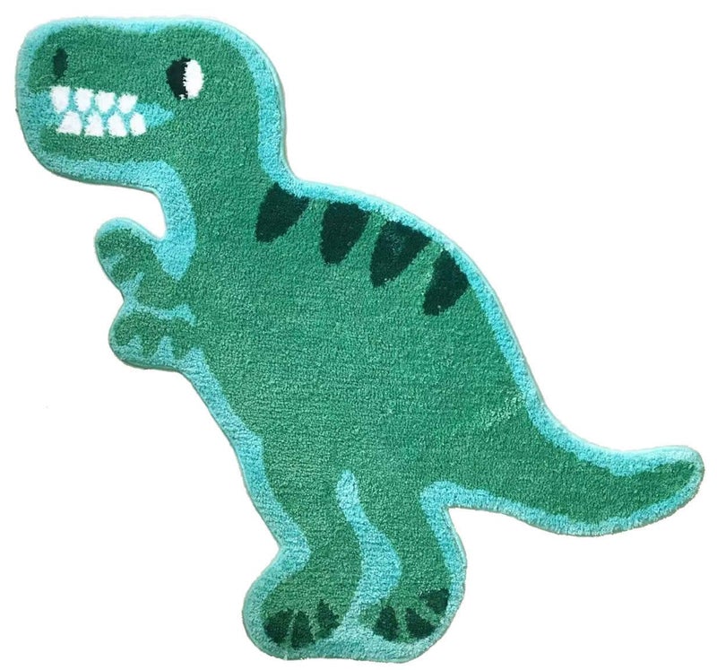 HYST 3.02x3.61ft T-Rex Dinosaur Shaped Design Bathroom mat,Showroom Bathmat,Non-Slip Bath Rugs,Play Carpet Area Rug,Photography Props,Dino Indoor Mat,Kids Area Mat,Kids' Room Décor - Image 1
