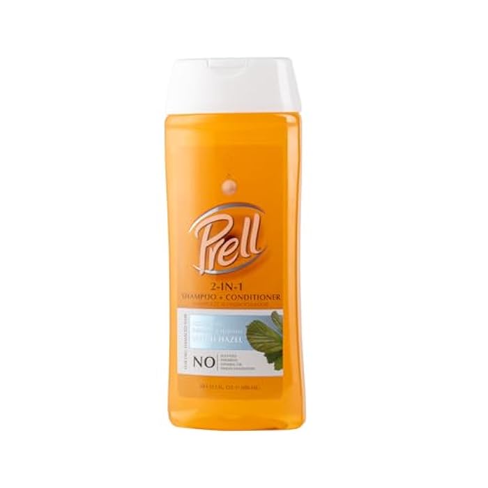Prell Witch Hazel Color Safe Refreshes & Hydrates 2-in-1 Shampoo + Conditioner for Dry, Damaged Hair, 13.5 fl.oz - Image 1