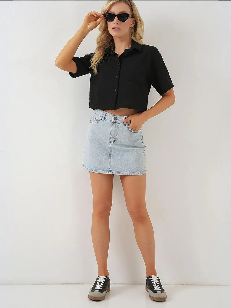 بيغ دارت قميص قصير بنقوش جيوب