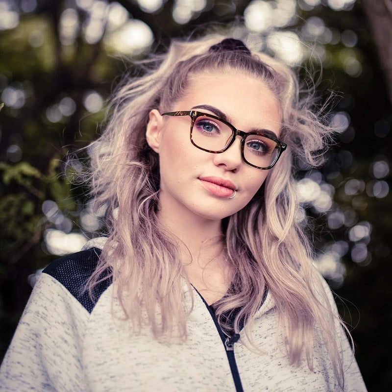 WOWSUN Unisex Stylish Nerd Non-prescription Glasses, Clear Lens Eyeglasses Frames, Fake Glasses - Image 2