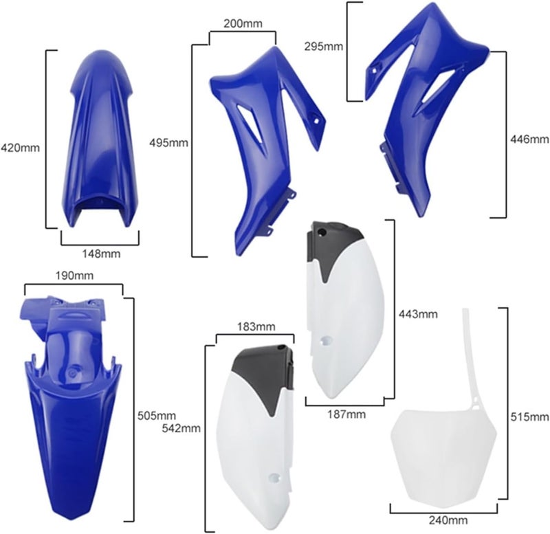 Wivplex TTR110 Plastic Fairing Body Kit for Dirt Bikes - Image 4