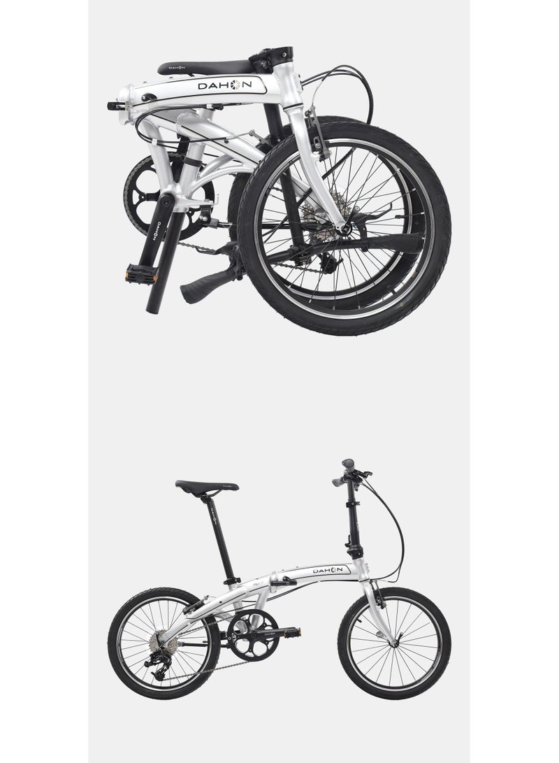Dahon MU D9 Folding Bike| 20 Inch Wheel Size | 9 Speed | White Color - Image 1