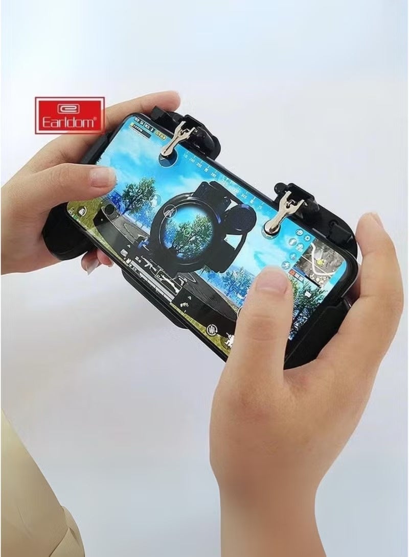 Earldom Mobile Game Controller with Cooling Fan & Triggers Joystick – Gaming Grip Gamepad for PUBG, Call of Duty, Fortnite – Compatible with iPhone 14/13/12/11, Samsung Galaxy S23/S22/S21, Xiaomi, OnePlus & 4.7-7” Android iOS Phones - Image 2