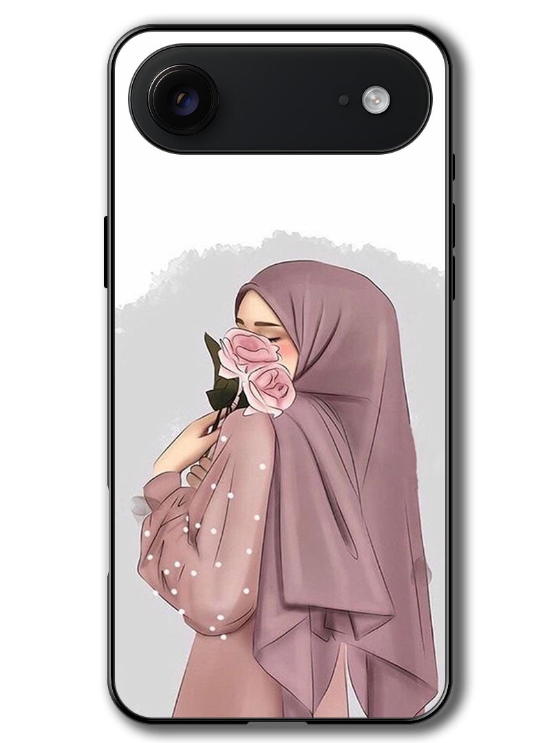 Theodor Case Compatible with Apple iPhone 17 Air 6.5 Inch Protection Shockproof Bumper Cover Holding Roses Girl - Image 1