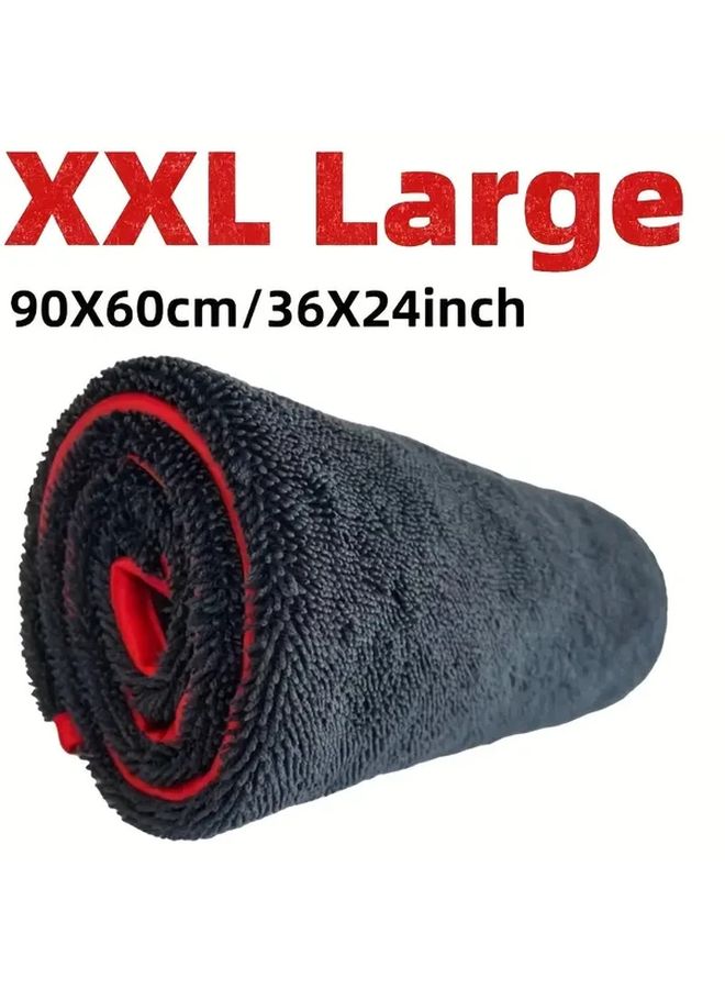 XXL Microfiber Car Drying Towel 35 43X23 62 Inches Super Absorbent Quick Detail No Water Marks - Image 5