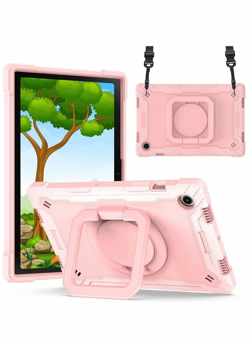 SYOSI Case Fit for Samsung Galaxy Tab A8 10.5 Inch 2022 SM X200 X205 X207 Heavy Duty Rugged Shockproof 360 Rotating Grip Handle Folding Stand Cover Kids - Image 1