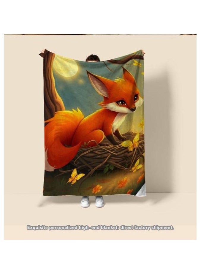 general Children's or student cartoon flannel thin blanket (warm and comfortable, suitable for sleep, games) 100cm*150cm - 522 - Image 3