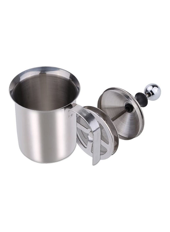 NIBEMINENT Stainless Steel Milk Coffee Frother Silver 17 x 9.3 13centimeter - Image 5