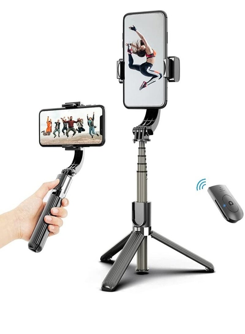 ELTRAZONE Gimbal Stabilizer,3 in 1 Phone Gimbal Stabilizer Selfie Stick Tripod 86cm 5-Section - Image 1