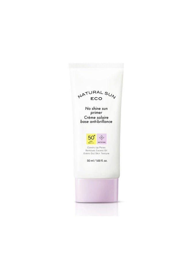 THEFACESHOP The Face Shop No Shine Sun Primer Spf 50+ With 2% Zinc Oxide & Squalane Sensitive, Unisex Sunscreen With Spf 50+ Pa +++| Oil Free, Blue Light & Digital Devices, 50Ml - Image 1