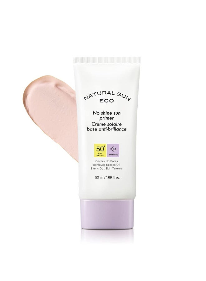 THEFACESHOP The Face Shop No Shine Sun Primer Spf 50+ With 2% Zinc Oxide & Squalane Sensitive, Unisex Sunscreen With Spf 50+ Pa +++| Oil Free, Blue Light & Digital Devices, 50Ml - Image 2