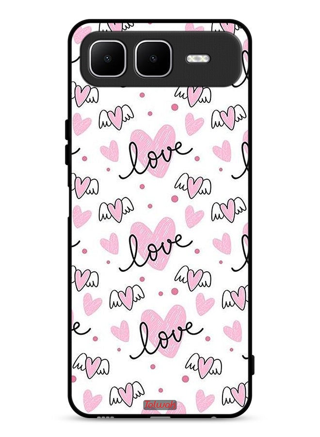 Tolwak Infinix Smart 10 Plus Protective Case Cover Love And Heart Art Pattern