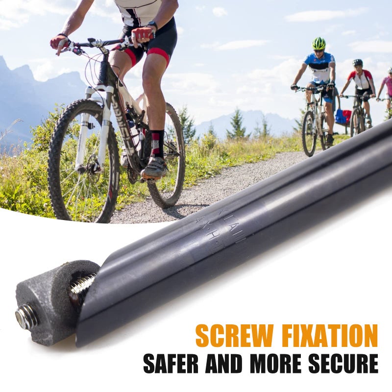 WEEROCK Bike Stem 25.4mm*22.2mm Aluminum Alloy and Steel Gooseneck Shape 220mm Length Bicycle Stemï¼ŒBlack - Image 5