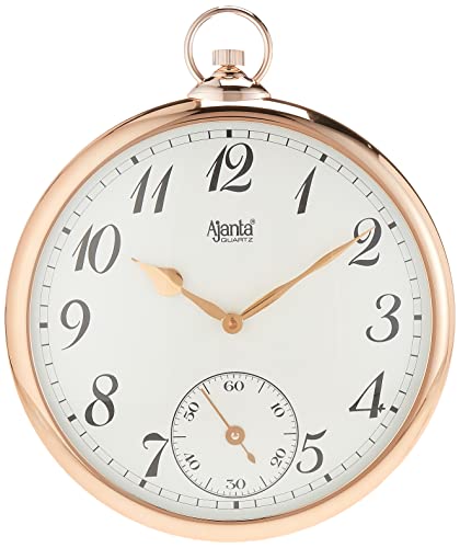 Ajanta Plastic Analog Wall Clock 2207 – Copper | Silent Sweep Movement | Designer Home & Office Wall Clock | 42.5 x 36 cm - Image 3