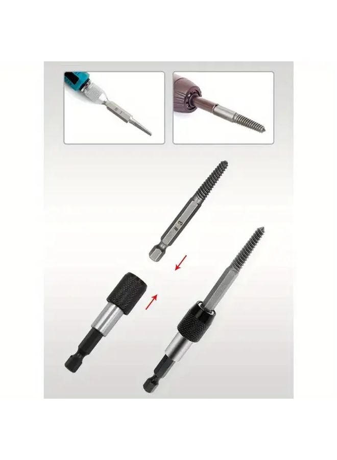 10 قطعة مجموعة أدوات ميكانيكية يدوية لاستخراج البراغي الثقيلة بمقبض سداسي - Image 5