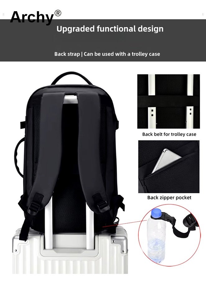 Archy - Fits 17-Inch Laptop Backpack Business Backpack 3-in-1 Scalable Capacity College Bookbag for Work School - Image 1