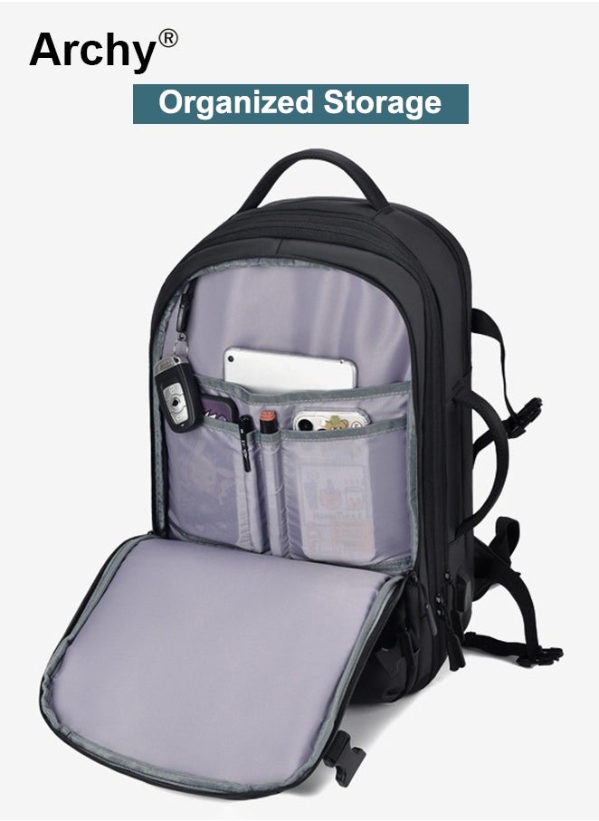 Archy - Fits 17-Inch Laptop Backpack Business Backpack 3-in-1 Scalable Capacity College Bookbag for Work School - Image 1