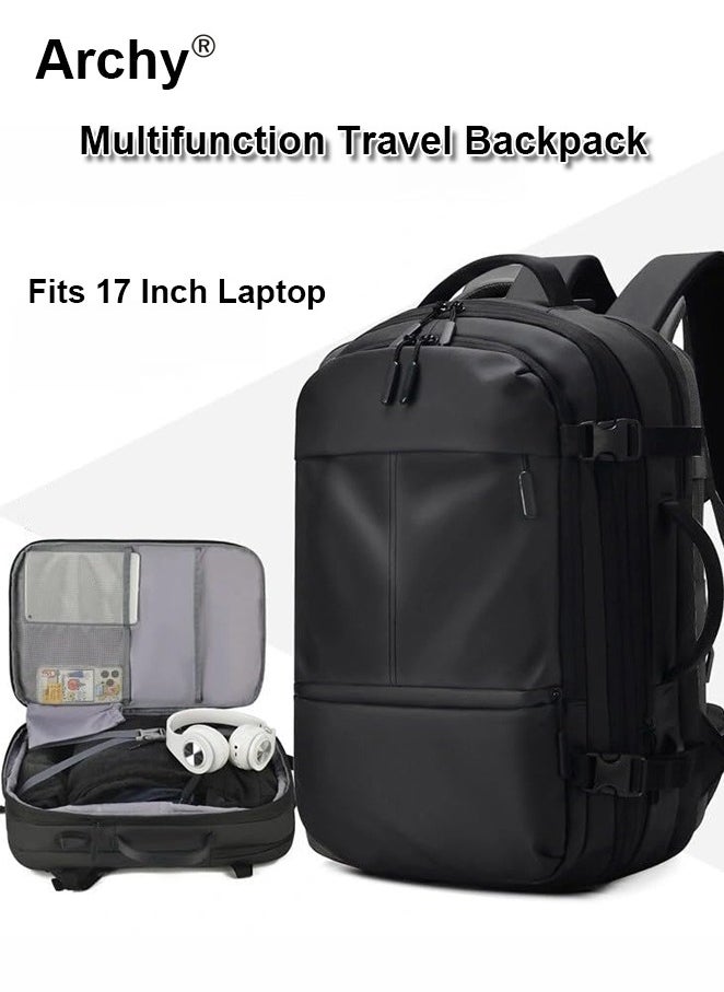 Archy - Fits 17-Inch Laptop Backpack Business Backpack 3-in-1 Scalable Capacity College Bookbag for Work School - Image 1