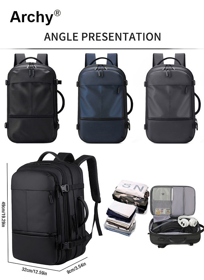 Archy - Fits 17-Inch Laptop Backpack Business Backpack 3-in-1 Scalable Capacity College Bookbag for Work School - Image 1