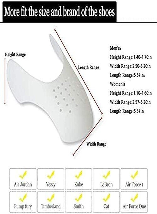 MJSCPHBJK 4 Pairs Shoe Creases Protector, Prevent Sneaker Shoes Crease Protector for Men's 7-12 Women's 5-9 - Image 2