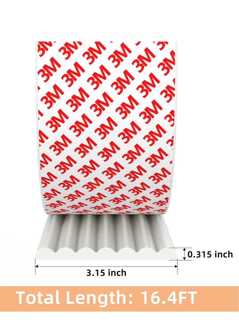 Generic - Baby Proofing 32.8ft Edge Corner Protector, Extra-Wide Soft Safety Guards, Proof Foam Padding, with 3M Strong Adhesive Double Sided Tape, Baby Proofing Padding, for Fireplace, Desk, Table (White) - Image 1