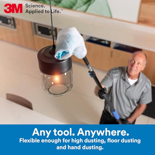 3M Easy Trap Sweep and Dust Sheets, 1 Roll of 250 8" x 6" Sheets, Disposable Easy Sweep Floor Duster, Picks Up 8x More Dirt, Dust, Sand, Hair, Works on Dry or Wet Surfaces, 55654W - Image 3