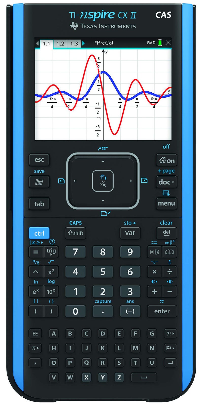 Texas Instruments TI-Nspire CX II CAS Graphing Calculator, Black - Image 2
