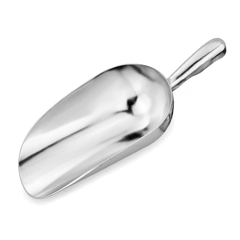 New Star Foodservice مغرفة آيس فلوور من الألمنيوم المصبوب بقاعدة دائرية من نيو ستار فود سيرفيس 34547، سعة 24 أونصة، فضي (غسل يدوي فقط) - Image 3