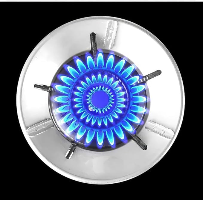 Gokich Gas Saver Stand Set of 2 Gas Saver Burner Jali For Home Gas Stove Fire Windproof Energy Saving Gas Chula Support Stand 4 Legs Supported For Indian Gas Stand Stove Protector_02  - Image 2