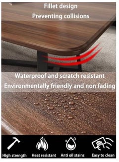 AGD Rectangular Coffee Table with Steel Frame Legs and Stylish Large Desktop, Stable Load-bearing Light Luxury Creative Tea Table, Suitable for Living Room, Office and Reception Room 120 x 60 x 45 cm  - Image 5