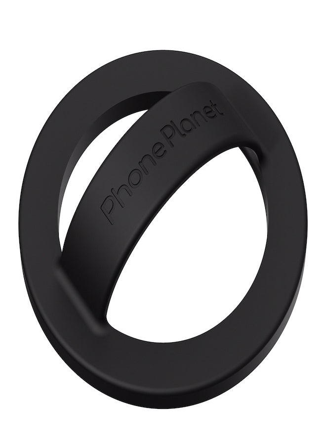 Phone Planet Smart phone holder with an adjustable magnetic ring to hold the phone works with MagSafe for iPhone Black - Image 4