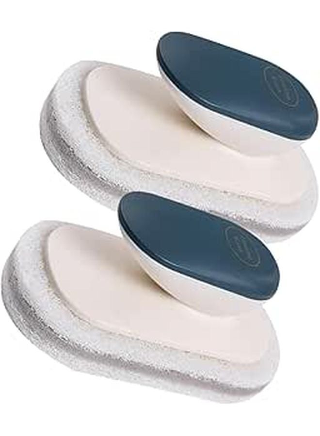 2 Pack Soft Sponge Scrubber Brushes For Kitchen And Bathroom Cleaning - Image 1