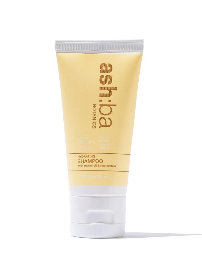 Ashba Botanics Hydrating Shampoo For Men & Women with Dry, Frizzy, Curly & Wavy Hair | Gently Cleanses, Soothes Scalp with Green Tea, Shea Butter, Rice & Quinoa Protein | Paraben, Sulphate Free - 50ml - Image 1