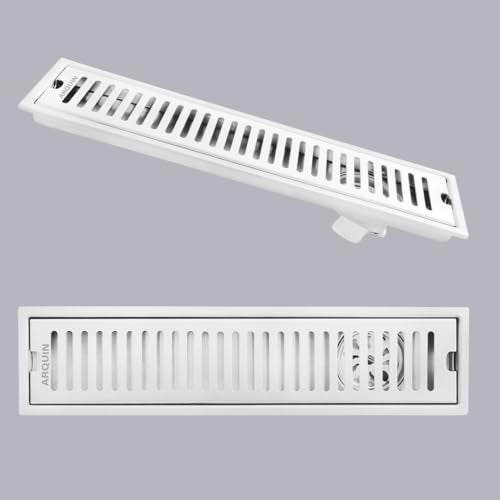 ARQUIN ARQUIN Bathroom Floor Drainer 18x4 Inch Shower Drain Channel 304 Grade Stainless Steel Bathroom Floor Drainer | Shower Water Drain Channel for Bathroom with Cockroach Trap (1mm Thickness) - Image 3