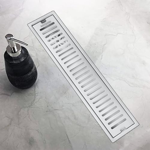 ARQUIN ARQUIN Bathroom Floor Drainer 18x4 Inch Shower Drain Channel 304 Grade Stainless Steel Bathroom Floor Drainer | Shower Water Drain Channel for Bathroom with Cockroach Trap (1mm Thickness) - Image 2