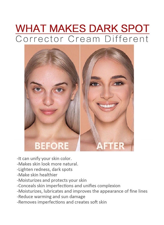 West&Month 3 in 1 CC Color Correcting Cream - Multi-Purpose Skin Tone Adjusting CC Cream Concealer Full Coverage, SPF 50 Sunscreen Moisturizing Pre-Makeup Primer Brightening 25ml  - Image 4
