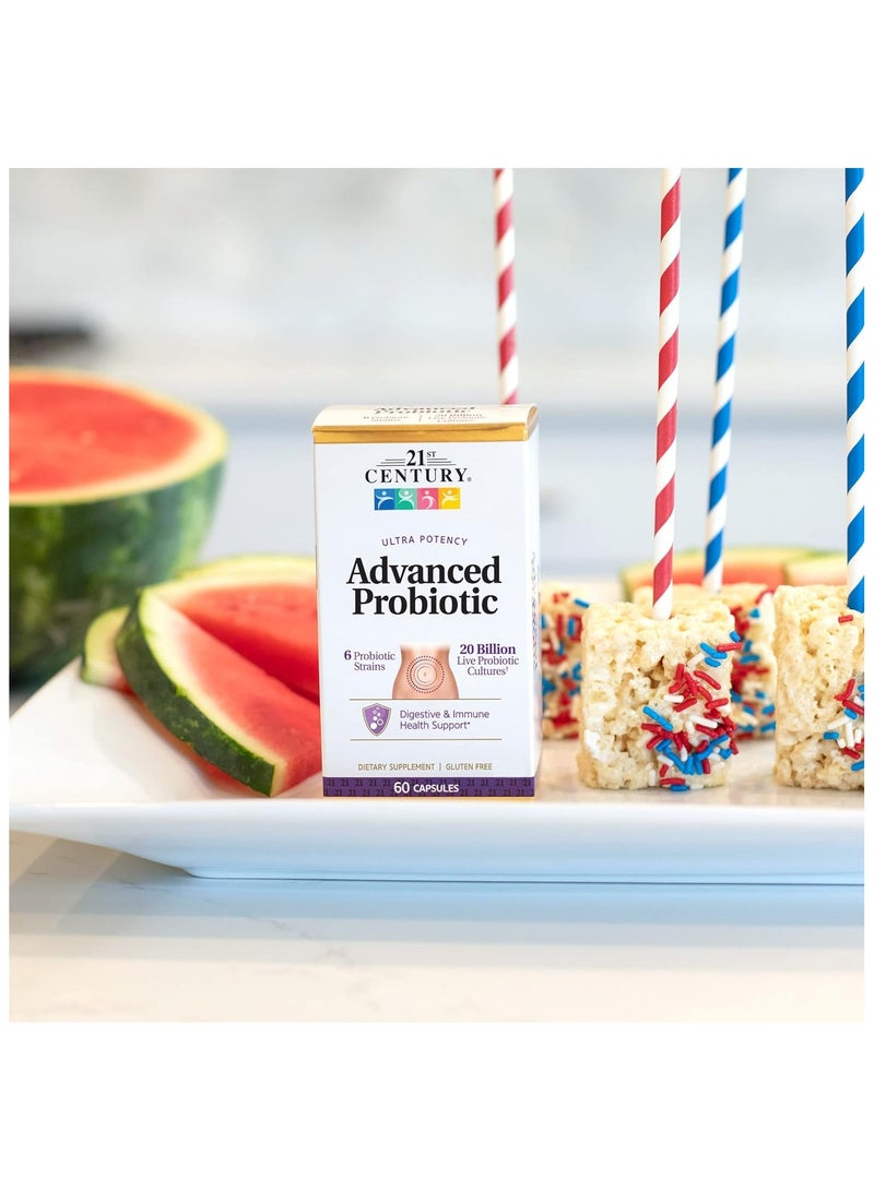 21st Century, Ultra Potency Advanced Probiotic, 60 Capsules - Image 2