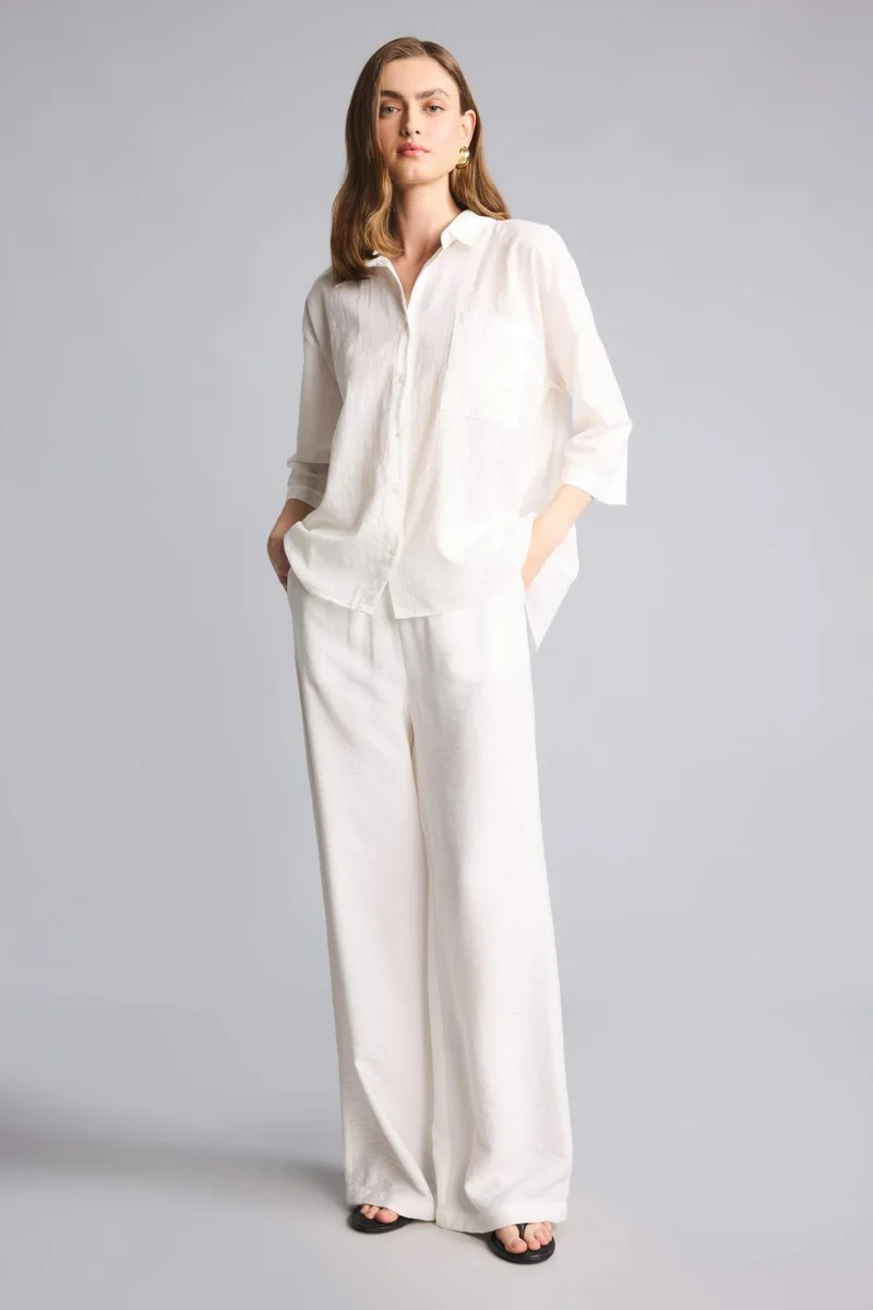 ديفاكتو Oversize Shirt Collar Cotton Short Sleeve Shirt